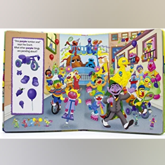 📚 Sesame Street - Elmo & Friends - First Look and Find Big Book - Picture 4 of 5